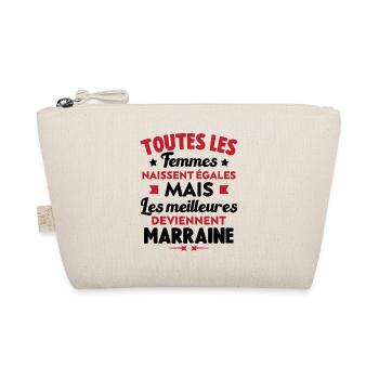 Les meilleures deviennent marraine cadeau marraine - Trousse biologique - nature - Devant