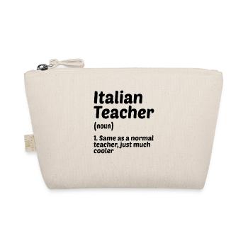 Italian Teacher Definition Teaching Educator Schoo - Bio-Täschchen - Natur - Vorne