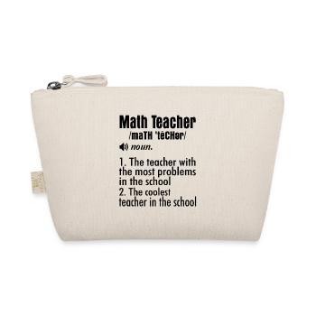 Maths Teacher Definition Teaching Educator School - Bio-Täschchen - Natur - Vorne