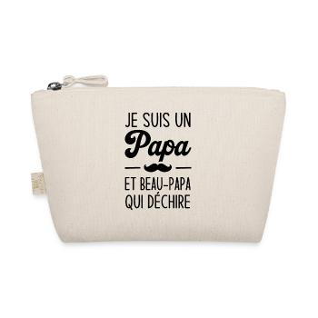 Je suis un Papa et Beau-Papa Qui déchire Cadeau - Trousse biologique - nature - Devant
