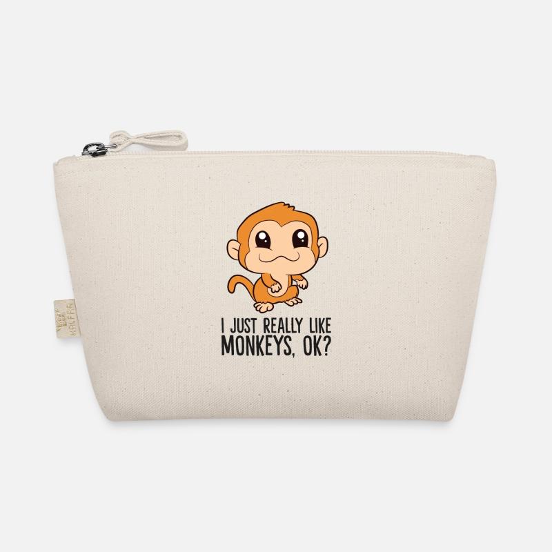 I Just Really Like Monkeys, Ok? Funny Monkey Organic Pouch