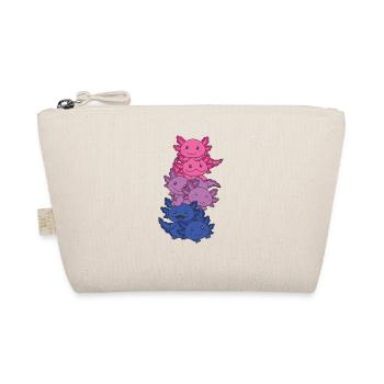 Bi Flag Gay Pride LGBTQ Axolotl - Bio-Täschchen - Natur - Vorne