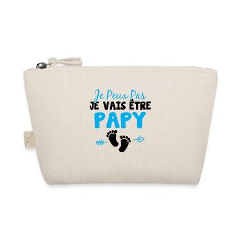 Je peux pas je vais être papy Cadeau Grand-père - Trousse biologique - nature - Devant
