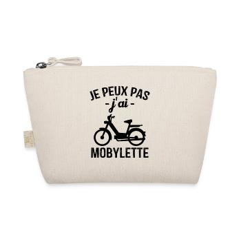 Je Peux Pas J'ai Mobylette Humour Cadeau - Trousse biologique - nature - Devant