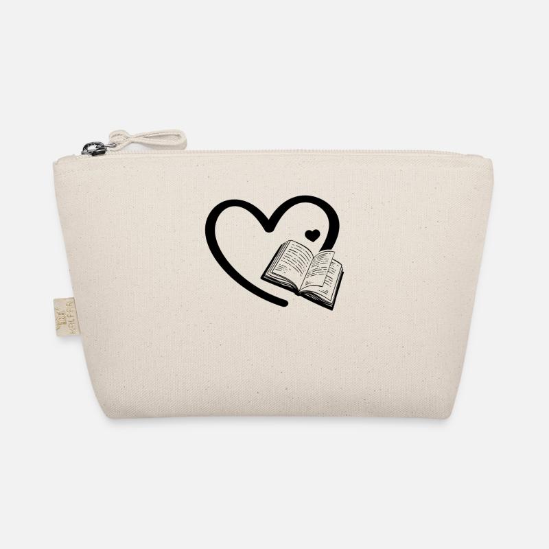 Book Heart Book Lover Bookworm Book Reading Book Organic Pouch