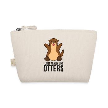 Ich mag Otter einfach sehr - Bio-Täschchen - Natur - Vorne