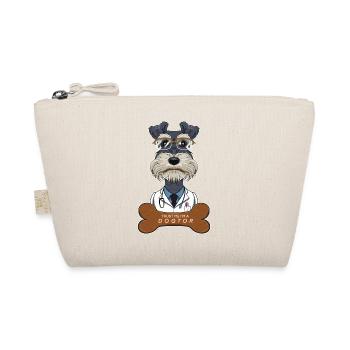 Veterinary Miniature Schnauzer Trust Me Im A - Organic Pouch - nature - Front