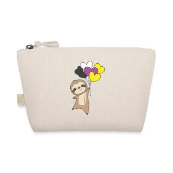 Drapeau non binaire Gay Pride LGBTQ Heart Sloth - Trousse biologique - nature - Devant