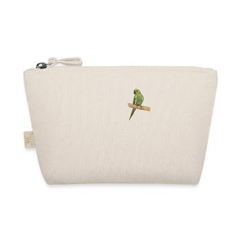 Collared Parakeet I Alexander Parakeet Motif for - Organic Pouch - nature - Front