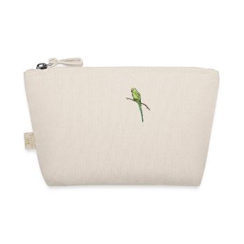 Collared Parakeet I Alexander Parakeet Motif for - Organic Pouch - nature - Front