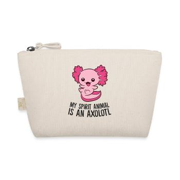 Mein Seelentier ist ein Axolotl - Bio-Täschchen - Natur - Vorne