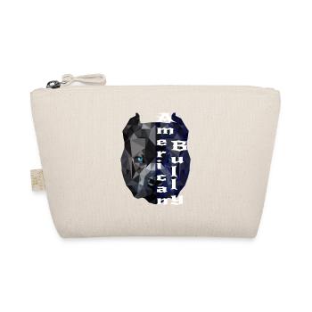American Bully blue line Design - Bio-Täschchen - Natur - Vorne