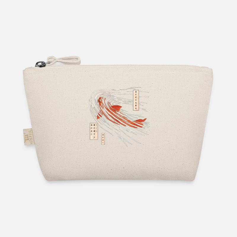 Koi Fisch auf dem Meeresgrund - Bio-Täschchen - Natur