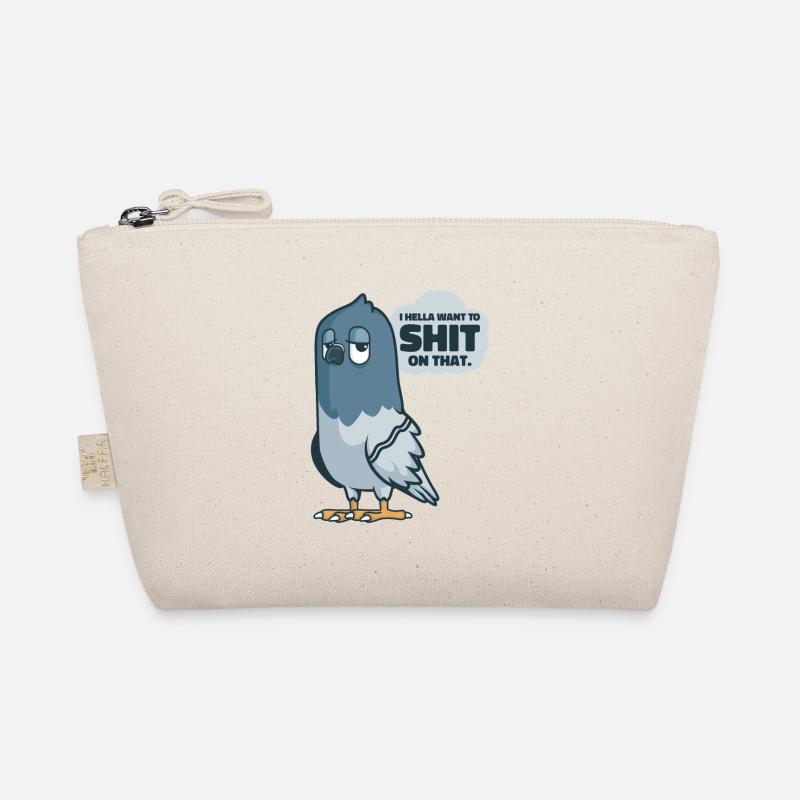 Taube Pooping Comics Vogel Fan Wildlife - Bio-Täschchen - Natur