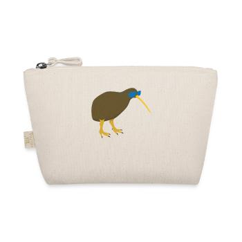 Kiwi Bird with Sunglasses - Organic Pouch - nature - Front