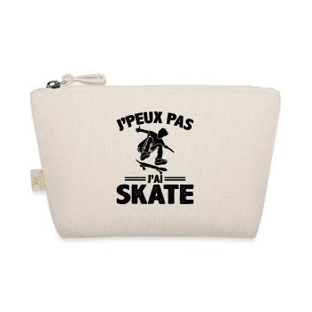 Je Peux Pas J'ai Skate Skateboard Skater Patinage - Trousse biologique - nature - Devant