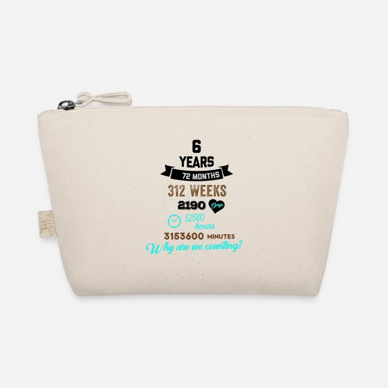 Funny Birthday 6 Years Old Why Are We Counting? Organic Pouch