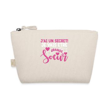J'ai Un Secret Je Vais Être Grande Soeur Grossesse - Trousse biologique - nature - Devant