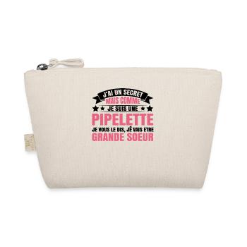 J'ai Un Secret Je Vais Être Grande Soeur - Trousse biologique - nature - Devant