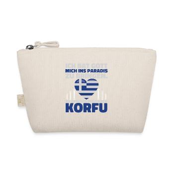 Gott Paradies Korfu Griechenland Urlauber - Bio-Täschchen - Natur - Vorne