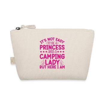I am a princess and a camping lady - Organic Pouch - nature - Front