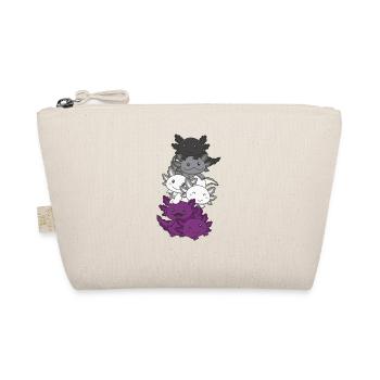 Asexual Flag Pride LGBTQ Axolotl cute animals - Bio-Täschchen - Natur - Vorne