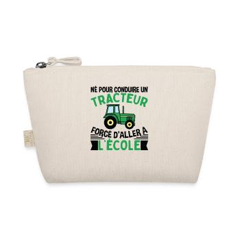 Forcé D'aller À L'école Cadeau Tracteur - Trousse biologique - nature - Devant
