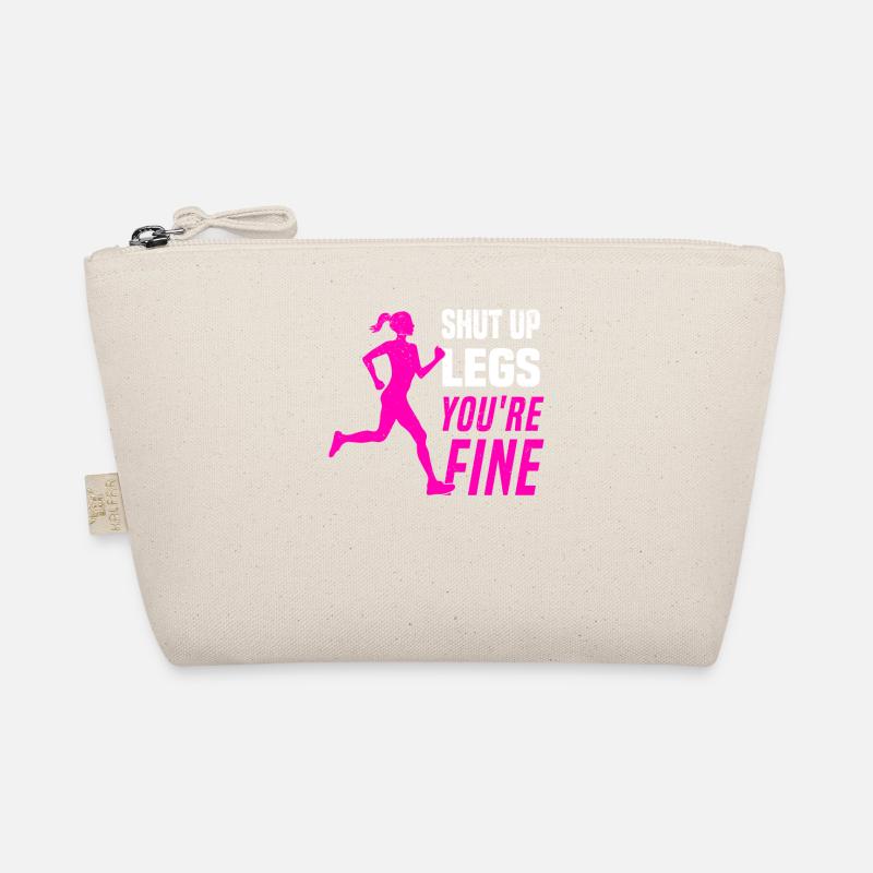 Marathon Runners Running Half Marathon Saying Organic Pouch