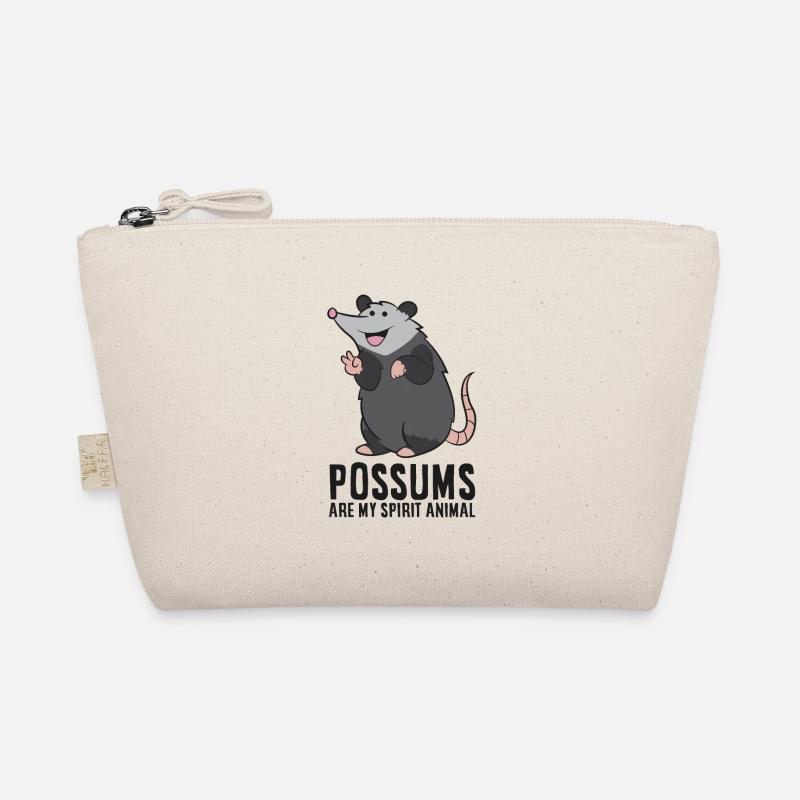 Opossums sind mein Geisttier Niedliches Opossum - Bio-Täschchen - Natur