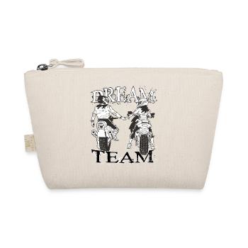We are a dream team. Partner Tshirt Motorcycle - Organic Pouch - nature - Front