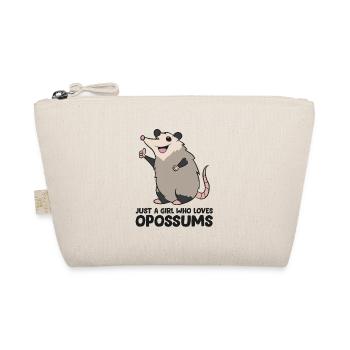 Nur ein Mädchen, das Opossums liebt - Bio-Täschchen - Natur - Vorne