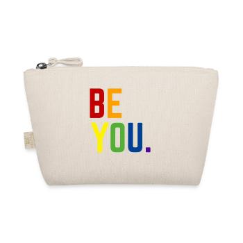 Be you LGBTQ+ Gay Pride Regenbogen CSD Coming Out - Bio-Täschchen - Natur - Vorne