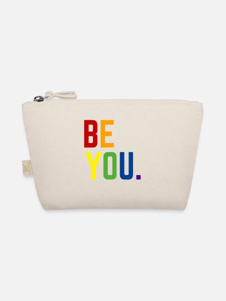 Be you LGBTQ+ Gay Pride Regenbogen CSD Coming Out - Bio-Täschchen - Natur