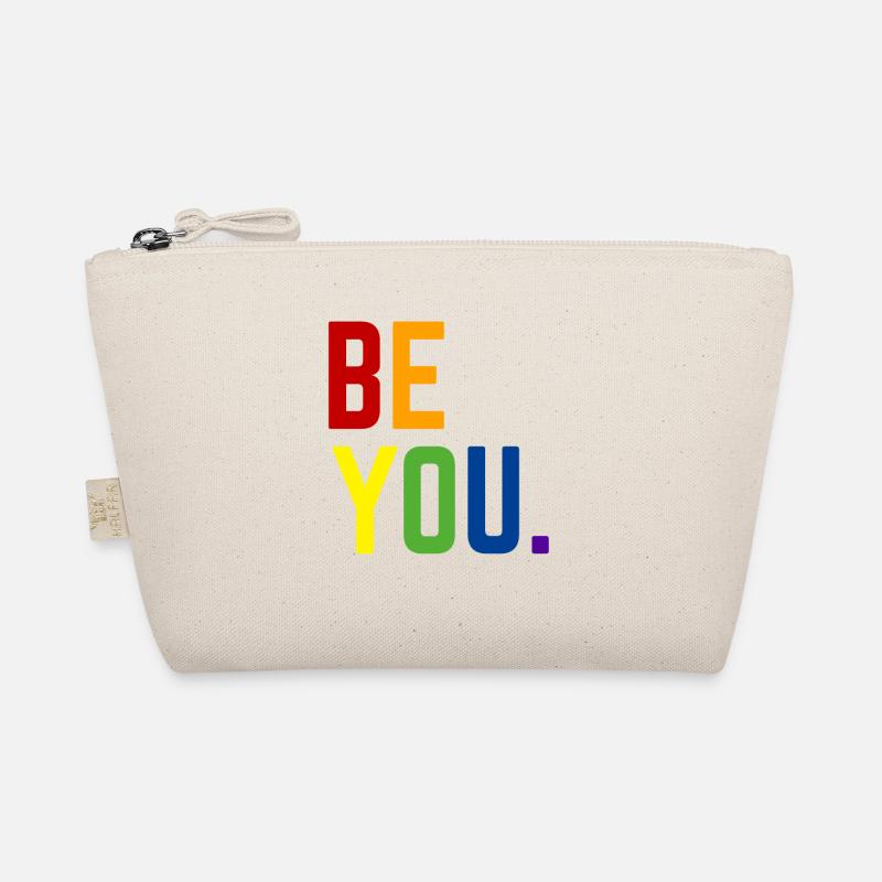 Be you LGBTQ+ Gay Pride Regenbogen CSD Coming Out - Bio-Täschchen - Natur