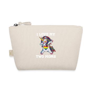 J’aime mes deux mamans Mignon LGBT Gay Ally Unicorn Cool - Trousse biologique - nature - Devant