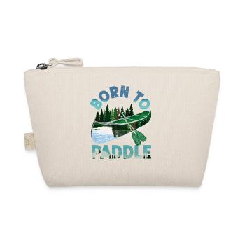 Canoe Canoeing Born To Paddle - Organic Pouch - nature - Front