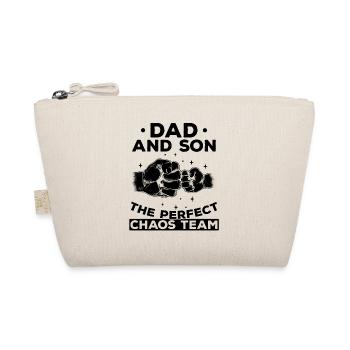 Dad and Son The Perfect Chaos Team Baby - Organic Pouch - nature - Front
