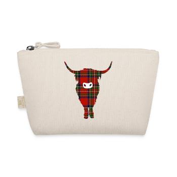 Tartan Highland Coo - Trousse biologique - nature - Devant