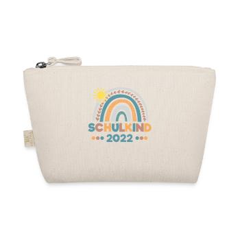Schulkind 2022 Einschulung Schulanfänger Geschenk - Bio-Täschchen - Natur - Vorne