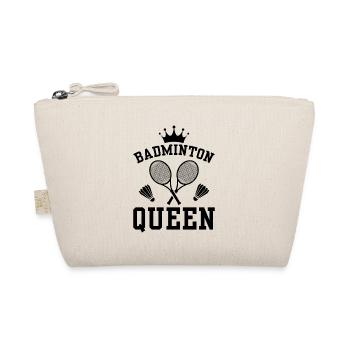 Badminton Queen - Die Königin des Badmintons - Bio-Täschchen - Natur - Vorne