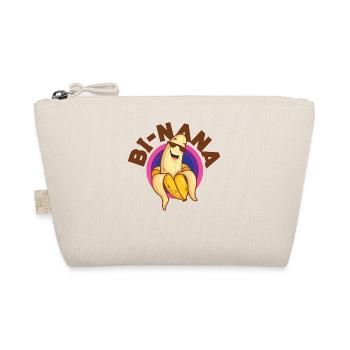 Bisexual Bi Pride Flag Pun Banana - Organic Pouch - nature - Front