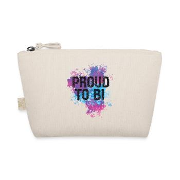 Bisexual Bi Pride Flag Watercolor - Bio-Täschchen - Natur - Vorne