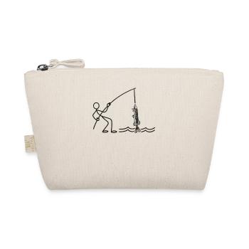 Gar Fish Gar Fishing Strichmännchen Angeln - Bio-Täschchen - Natur - Vorne