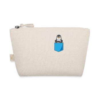 Evil Penguin Breast Pocket Print Seabird Gift - Organic Pouch - nature - Front