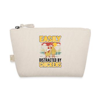 Easily distracted by Chickens Chicken Chickens - Organic Pouch - nature - Front