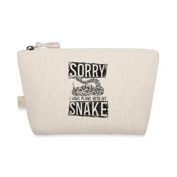 Snake Serpent Vintage Sorry I Have - Organic Pouch - nature - Front