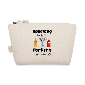 Restaurant Wortwitz Cuisine Pun Cook Cutlery - Organic Pouch - nature - Front