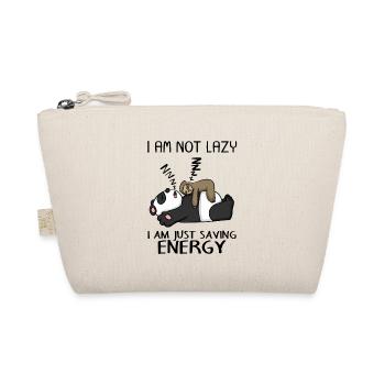 Drôle de panda paresseux disant cadeau amusant - Trousse biologique - nature - Devant