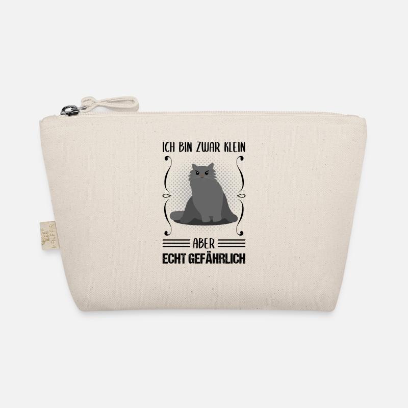 Katze Klein Aber Gefährlich Cooler Spruch Geschenk Bio-Täschchen