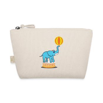 Elephant how. Animal Trainer Gift - Organic Pouch - nature - Front